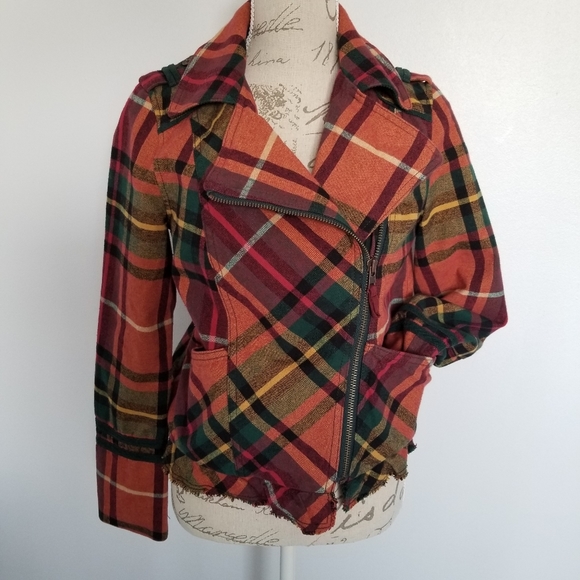 Plaid Anthropologie Hei Hei Jacket - Picture 2 of 7